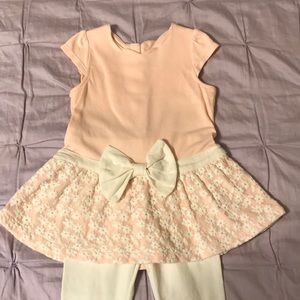 Catherine Malandrino mini 4T 2 pc top/leggings